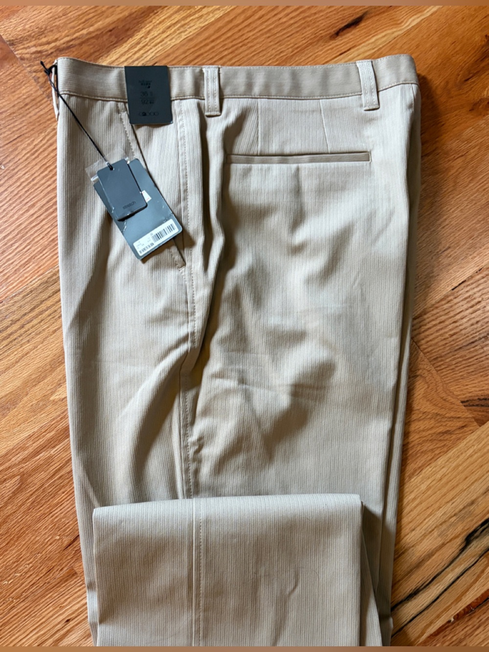 Men's Straight Fit Beige Pants